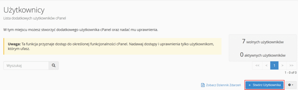 Jak dodać użytkownika w cPanel?